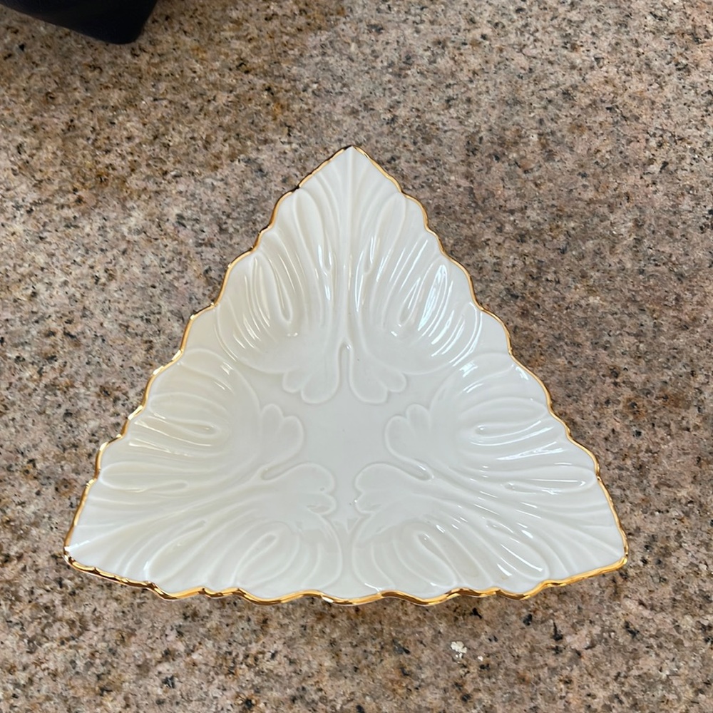 Lenox gold plated candy dish